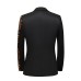 The Colorful Velvet Gold Sequin Slim Fit Blazer Suit Jacket