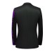 The Colorful Velvet Purple Sequins Slim Fit Blazer Suit Jacket
