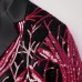 The Colorful Velvet Red Sequins Slim Fit Blazer Suit Jacket